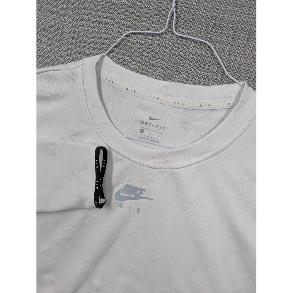 Nike Dri-FIT Air Shirt Womens Small White Cropped Long Sleeve Running Top